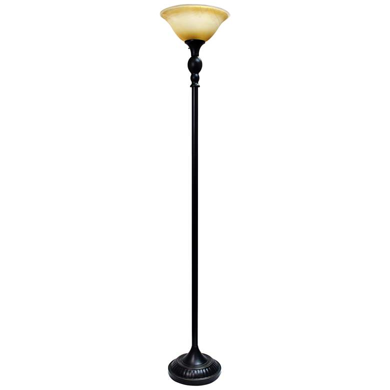 Classic Bronze Torchiere Floor Lamp