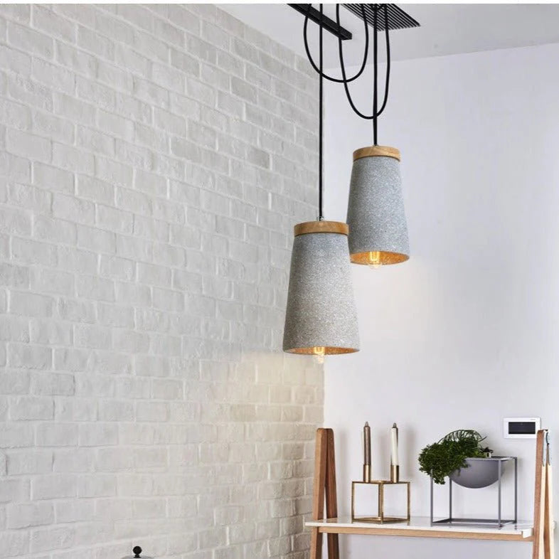 ConcreteGlow Modern Cement Pendant Light – Industrial Charm Meets Minimal Design