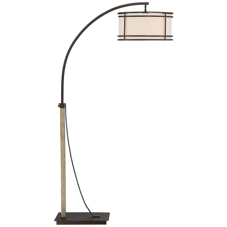 Oil-Rubbed Bronze 2-Light Downbridge Arc Floor Lamp