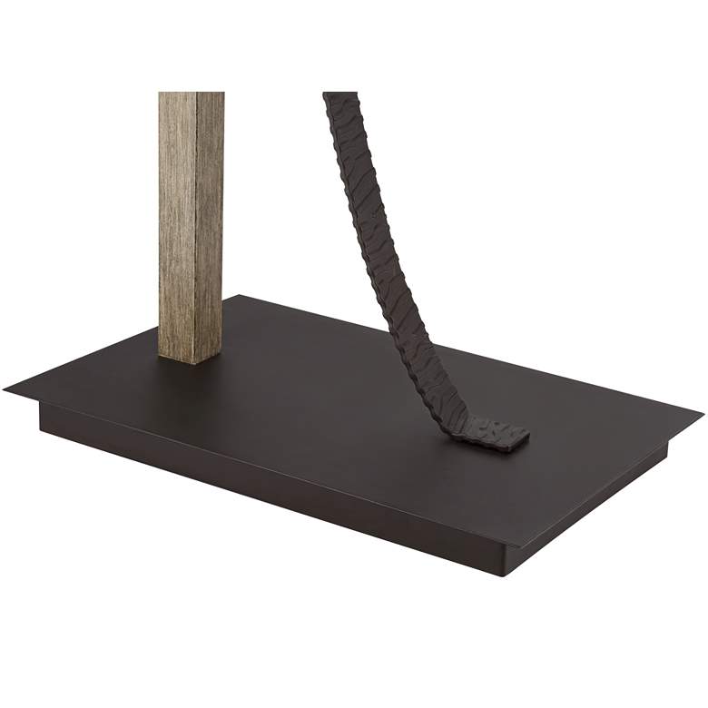 Oil-Rubbed Bronze 2-Light Downbridge Arc Floor Lamp